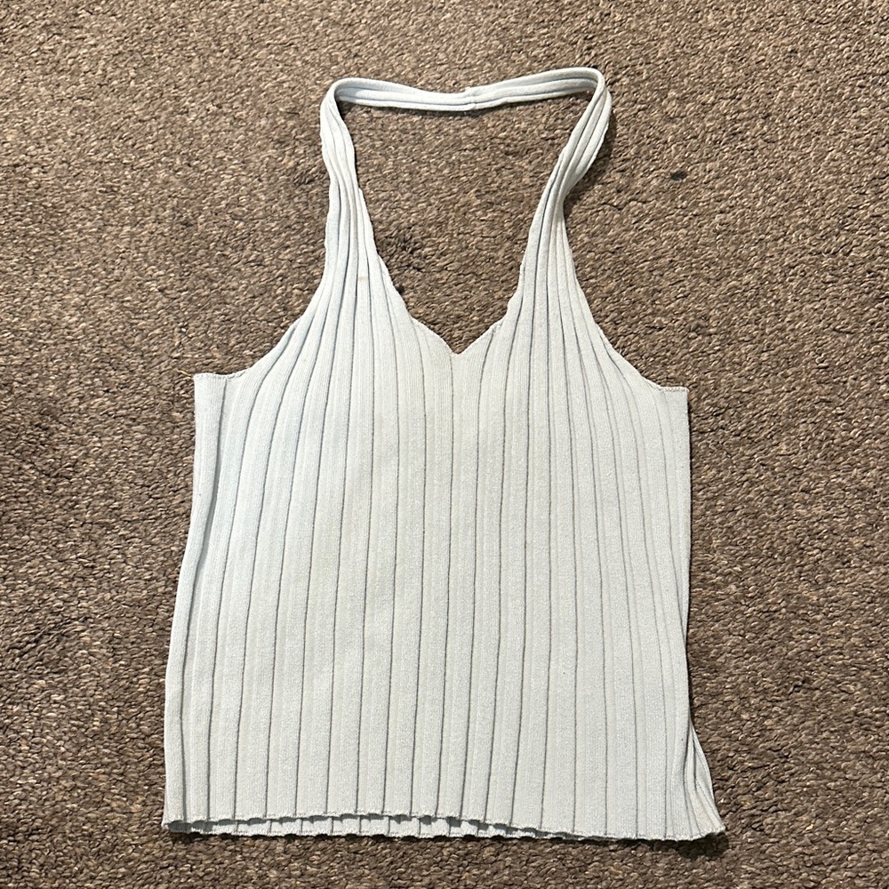 *DONATED* Elegant Baby Blue Halter Top